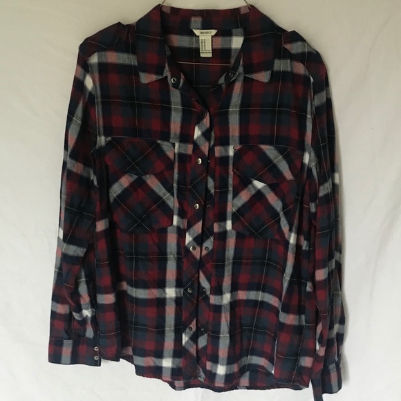 Forever 21 Tops - Red Flannel Shirt